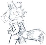 ! 2016 3_fingers anthro big_eyes big_head big_tail black_and_white blush butt cheek_tuft clothed clothing cute digital_drawing_(artwork) digital_media_(artwork) embarrassed eyebrows fluffy fluffy_tail fur hat head_tuft inner_ear_fluff league_of_legends long_tail looking_back mammal monochrome portrait rear_view riot_games signature simple_background sketch solo speedo spot_color standing surprise swimsuit teemo three-quarter_portrait toony topless tuft veigar-chan video_games white_background yordle 