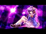  headphones highres iseno_yajin komeiji_satori purple_eyes purple_hair short_hair solo touhou wallpaper 