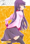  bakemonogatari hozumi_takashi p-forest seifuku senjougahara_hitagi 