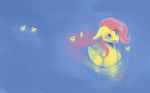  2016 alternate_species animated avian bird cute digital_media_(artwork) duck equine feathered_wings feathers female feral floating fluttershy_(mlp) friendship_is_magic group hair hi_res high-angle_view lake long_hair mammal my_little_pony no_sound outside partially_submerged pegasus pink_hair rain-gear solo_focus theshadowscale tongue tongue_out wallpaper water wings yellow_feathers 