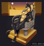  ancient_egypt anthro breasts chair cobra jewelry nipples popesslodovica pussy reptile scalie sitting snake stone throne 
