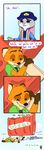  canine car clothed clothing comic dialogue disney duo english_text female food fox ittybittykittytittys judy_hopps lagomorph male mammal nick_wilde police_uniform popsicle rabbit text uniform vehicle zootopia 