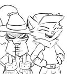  angry anthro athletic belt big_eyes big_head black_and_white cheek_tuft clothed clothing cute duo eyebrows front_view frown fur glare gloves half-closed_eyes hands_on_hips happy hat hidden_face inner_ear_fluff league_of_legends line_art magic_user male male/male mammal monochrome noseless open_mouth open_smile pants riot_games robes romantic_couple shirt simple_background slim smile standing teemo teeth tongue toony tuft veigar veigar-chan video_games white_background wizard_hat yordle 