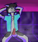  alex_nightshade_(character) animal_genitalia animal_penis balls canine canine_penis clothed clothing cum cybernetic_alex(artist) cybernetic_alex_(artist) digital_media_(artwork) dog floof fur husky knot male mammal neon penis shitty_art stain steam vein veiny_penis 