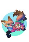  achakura_(artist) canine disney finding_nemo fish fox fur male mammal marine nick_wilde zootopia 