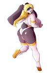 anthro big_breasts big_butt breasts butt female huge_breasts huge_butt lagomorph mammal rabbit ryousakai solo thick_thighs 