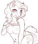  2016 anthro anthrofied equine evehly female friendship_is_magic horse mammal my_little_pony pinkie_pie_(mlp) pony sketch solo tongue tongue_out 