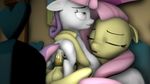  2016 3d_(artwork) anal animal_genitalia animal_penis anus balls butt cum cum_in_ass cum_inside dickgirl dickgirl/female digital_media_(artwork) equine equine_penis female feral fluttershy_(mlp) friendship_is_magic hair horn horse intersex intersex/female mammal mr.tektite multicolored_hair my_little_pony orgasm pegasus penetration penis pony sex source_filmmaker sweetie_belle_(mlp) unicorn wings young 