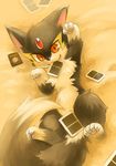  card cat cute feline feral kemoisumi live_on_cardliver_kakeru mammal plug_(live_on_cardliver_kakeru) red_eyes solo 