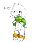  asriel_dreemurr balls boss_monster cub erection male oob penis solo undertale video_games young 