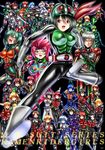  absurdres bodysuit breasts cosplay formal genderswap genderswap_(mtf) highres huge_breasts kamen_rider kamen_rider_1 kamen_rider_2 kamen_rider_555 kamen_rider_agito kamen_rider_agito_(series) kamen_rider_amazon kamen_rider_amazon_(series) kamen_rider_amazon_alpha kamen_rider_amazon_omega kamen_rider_amazons kamen_rider_black kamen_rider_black_(series) kamen_rider_black_rx kamen_rider_black_rx_(series) kamen_rider_blade kamen_rider_blade_(series) kamen_rider_dcd kamen_rider_decade kamen_rider_den-o kamen_rider_den-o_(series) kamen_rider_double kamen_rider_drive kamen_rider_drive_(series) kamen_rider_ex-aid kamen_rider_ex-aid_(series) kamen_rider_faiz kamen_rider_fourze kamen_rider_fourze_(series) kamen_rider_gaim kamen_rider_gaim_(series) kamen_rider_ghost kamen_rider_ghost_(series) kamen_rider_hibiki kamen_rider_hibiki_(series) kamen_rider_j kamen_rider_j_(movie) kamen_rider_kabuto kamen_rider_kabuto_(series) kamen_rider_kiva kamen_rider_kiva_(series) kamen_rider_kuuga kamen_rider_kuuga_(series) kamen_rider_ooo kamen_rider_ooo_(series) kamen_rider_ryuki kamen_rider_ryuki_(series) kamen_rider_shin kamen_rider_stronger kamen_rider_stronger_(series) kamen_rider_super-1 kamen_rider_super-1_(series) kamen_rider_v3 kamen_rider_v3_(series) kamen_rider_w kamen_rider_wizard kamen_rider_wizard_(series) kamen_rider_x kamen_rider_x_(series) kamen_rider_zo kamen_rider_zx kogawawaki long_hair multiple_girls open_mouth plugsuit pose rider_belt riderman shadow_moon shin_kamen_rider_prologue short_hair skyrider suit 