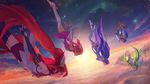  alternate_costume alternate_hairstyle boots elbow_gloves gloves hair_ornament hammer highres janna_windforce jinx_(league_of_legends) league_of_legends lulu_(league_of_legends) luxanna_crownguard magical_girl multiple_girls official_art poppy shorts skydive star_guardian_janna star_guardian_jinx star_guardian_lulu star_guardian_lux star_guardian_poppy thighhighs tiara twintails wand yordle zettai_ryouiki 