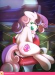  2016 anus blush butt cum cum_on_face cutie_mark dock equine female friendship_is_magic hair hi_res hooves horn mammal multicolored_hair my_little_pony patreon pussy sip_i.a. solo spank_marks sweetie_belle_(mlp) two_tone_hair underhoof unicorn young 