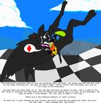  animal_genitalia animal_penis anthro balls bec_noir canine canine_penis cum cum_on_face cum_on_self homestuck knot male mammal masturbation ms_paint_adventures penis renard_foxx solo 