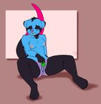  2016 anthro blue_fur breasts camel_toe clothed clothing dildo eyes_closed female fur grey_fur mammal masturbation mustelid os otter panties pussy_juice sex_toy solo spread_legs spreading topless underwear vibrator wet_panties 