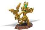  activision claws female figurine gold_skin golden_queen goldling humanoid jewelry not_furry official_art red_eyes robes skylanders solo staff 
