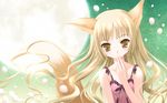  animal_ears blonde_hair foxgirl tinkerbell yellow_eyes 