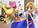  alice_margatroid bad_id bad_pixiv_id blonde_hair blue_eyes book chocobo crossover final_fantasy final_fantasy_fables final_fantasy_ix hairband kirby kirby_(series) kirisame_marisa monmon moogle multiple_crossover multiple_girls ribbon_(kirby) sabotender short_hair touhou vivi_ornitier waddle_dee wallpaper wheelie_(kirby) yukkuri_shiteitte_ne 