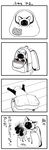  bag cat comic greyscale handbag highres monochrome no_humans original siamese_cat translated yamano_rinrin 