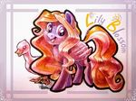  2014 avian beak bird cutie_mark duck duo equine fan_character female feral hooves horn mammal my_little_pony open_mouth purple_eyes smile standing teeth tongue ulitochka unicorn yellow_beak 