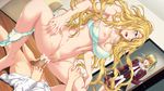  blonde_hair blue_eyes bottomless breasts censored elena_irving fudegaki_soft large_breasts lidia_irving milf mother_and_daughter nipples sex underwear wizard_links 