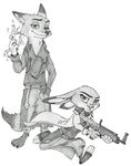  anthro canine disney female fox fur judy_hopps lagomorph male mammal nick_wilde rabbit sketch ziegelzeig zootopia 