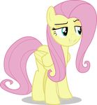  2016 absurd_res alpha_channel blue_eyes equine feathered_wings feathers female feral fluttershy_(mlp) friendship_is_magic fur grin hair hi_res mammal my_little_pony pegasus pink_hair shutterflyeqd simple_background solo transparent_background wings yellow_feathers yellow_fur 