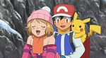  1girl clothed_sex lowres pokemon satoshi_(pokemon) serena_(pokemon) sex tagme 