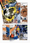  2002 alien anthro arwing avian bird clothing comic dialogue english_text falco_lombardi feline female group japanese_text katt_monroe machine male mammal monster nintendo official_art rob_64 robot star_fox text unknown_artist video_games 