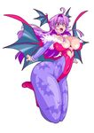  breasts capcom darkstalkers great_magami green_hair huge_breasts lilith_aensland morrigan_aensland palette_swap recolor succubus thick_thighs vampire vampire_saviour wide_hips 
