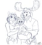  anthro cat cervine cub family feline lynx mammal moose wolfblade young 