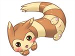  anus blush female feral furret looking_at_viewer nintendo open_mouth pok&eacute;mon pussy solo try-trial video_games 