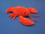  arthropod black_eyes blue_background crustacean feral lobster marine photography plushie real simple_background 