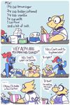  alphys baking comic english_text fish humor lizard marine plumfsh reptile scalie text undertale undyne video_games 