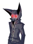  alpha_channel cat clothing feline gas_mask hoodie male mammal mask pants repeat_(visual_novel) shirokoi simple_background solo the_black_cat transparent_background 