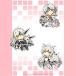  android bad_id bad_pixiv_id braid chibi code:_battle_seraph_(elsword) code:_empress_(elsword) code:_nemesis_(elsword) crossed_legs cup dress drone elsword eve_(elsword) expressionless french_braid long_hair maid multiple_girls multiple_persona ophelia_(elsword) saucer teacup thighhighs tiara vilor white_hair white_sleeves yellow_eyes 