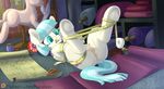  2016 anatomically_correct anatomically_correct_pussy butt coco_pommel_(mlp) dock earth_pony equine female feral friendship_is_magic hair hi_res hooves horse inside lying mammal my_little_pony on_back open_mouth pony pusspuss pussy solo teats underhoof wquine_pussy 