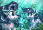 assasinmonkey blue_eyes bubble day detailed_background duo equine eyelashes female feral fish friendship_is_magic hair horn mammal marine my_little_pony nude outside purple_eyes purple_hair starlight_glimmer_(mlp) twilight_sparkle_(mlp) underwater water winged_unicorn wings 