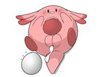  :d blush chansey cum egg female looking_at_viewer looking_up lying nintendo nude on_back oviposition pink_skin pok&eacute;mon pussy robbonp simple_background smile solo spreading video_games white_background 