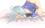  ahoge bad_id bad_pixiv_id bangs bare_shoulders bed_sheet blush bottomless cum cum_in_mouth cum_on_body cum_on_lower_body cum_on_upper_body eyebrows eyebrows_visible_through_hair facial genderswap genderswap_(mtf) implied_sex japanese_clothes koto_inari long_hair long_sleeves looking_back morichika_rinnosuke nose_blush off_shoulder open_mouth silver_hair simple_background solo tears top-down_bottom-up touhou white_background wide_sleeves yellow_eyes 