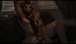  2015 aiden_(calamities156) anal anal_masturbation anal_penetration anthro armpit_hair armpits balls beard body_hair brown_balls brown_fur brown_hair brown_nipples brown_nose brown_penis chest_hair cum cum_on_chest cum_on_face cum_on_penis cum_on_self cumshot detailed_background digital_media_(artwork) digital_painting_(artwork) dildo ear_piercing ejaculation elbow_tufts erection eyes_closed facial_hair feline fur gauged_ear goatee hair hand_behind_head hands-free happy_trail humanoid_penis letterbox lion lube male mammal masturbation nipples nude oouna open_mouth orgasm penetration penis piercing sex_toy signature sitting sofa solo tuft window 