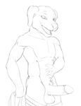  athletic balls bojack_horseman canine clothed clothing dog erection greyscale holding_clothing humanoid_penis labrador line_art male mammal monochrome mr._peanutbutter open_mouth pants_down partially_clothed penis pinup portrait pose pubes retracted_foreskin seyrmo sketch smile solo standing three-quarter_portrait topless uncut 