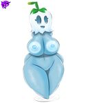  big_breasts breasts female flora_fauna huge_breasts humanoid mysticalheroofdarkness navel nipples not_furry open_mouth plant plants_vs_zombies pussy simple_background solo wide_hips 