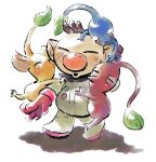  1boy ^_^ asaikaina big_nose blue_pikmin blue_skin brown_hair buttons closed_eyes colored_skin commentary_request gloves group_hug hand_on_another&#039;s_back hand_on_another&#039;s_head hug leaf light_blush no_humans no_mouth olimar open_mouth parted_lips pikmin_(creature) pikmin_(series) pointy_ears pointy_nose red_gloves red_pikmin red_skin shadow short_hair simple_background smile spacesuit very_short_hair white_background yellow_pikmin yellow_skin 