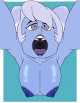 blue_body blue_skin breasts cartoon_network female gem_(species) hi_res high-angle_view holly_blue_agate humanoid lipstick looking_at_viewer makeup mouth_shot not_furry open_mouth solo spicyl0bster steven_universe