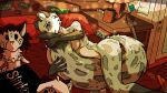 bed cuddling destruteka felid feline furniture guitar hi_res leopardova_anna_(aielloart) mammal metal mug musical_instrument pantherine plucked_string_instrument plushie rock_(genre) snow_leopard string_instrument tail