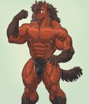 abs anthro biceps bulge clothed clothing emoster equid equine flexing hi_res horse male mammal muscular muscular_legs muscular_male pecs solo topless vein veiny_muscles