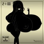 absurd_res accessory big_breasts big_butt breasts bubble_butt butt curvy_figure digital_drawing_(artwork) digital_media_(artwork) ear_piercing ear_ring eyeless female female_focus flower flower_in_hair game_and_watch hair hair_accessory hi_res hourglass_figure huge_breasts huge_butt humanoid long_hair ms._game_and_watch nintendo nipples nirriti not_furry nude nude_female piercing plant ring_piercing smile solo thick_thighs voluptuous voluptuous_female waving_hand wavy_hair wide_hips
