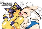 absurd_res aggretsuko agretsuko animal_crossing animalcrossing ankha_(animal_crossing) female female/female fenneko furry hi_res invalid_tag kissing moisesgrafic nintendo sanrio short_stack sketch