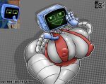 2024 big_breasts big_butt breasts butt clothed clothing electronics elisalevin female hi_res huge_breasts huge_butt hyper hyper_breasts hyper_butt karen_plankton machine metallic_body monitor nickelodeon nipple_outline red_clothing robot segmented_body simple_background solo spongebob_squarepants text url